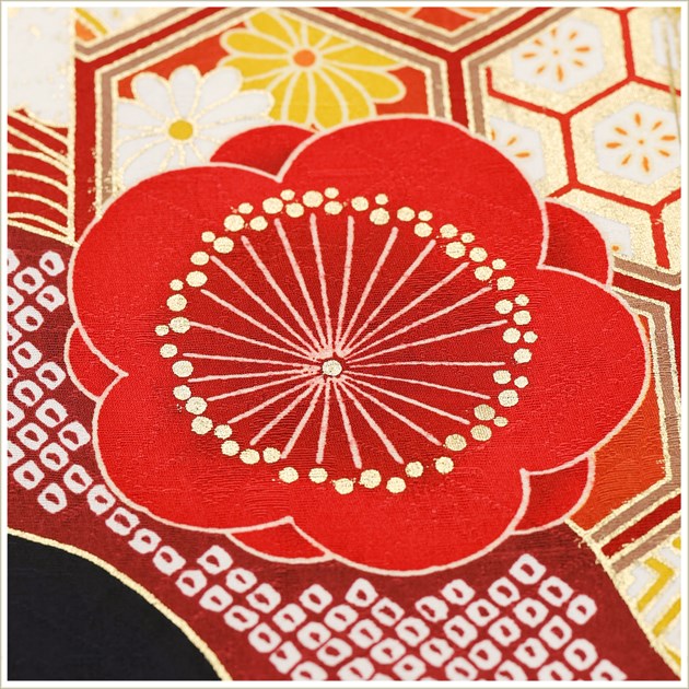 10歳〜13歳 正絹 ジュニア振袖レンタル jk0259 女の子 ジュニア着物 十