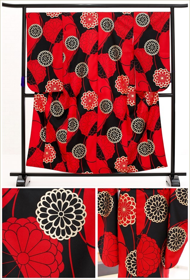 子供振袖レンタル ジュニア着物 10歳〜13歳 女の子 jk083 子供着物