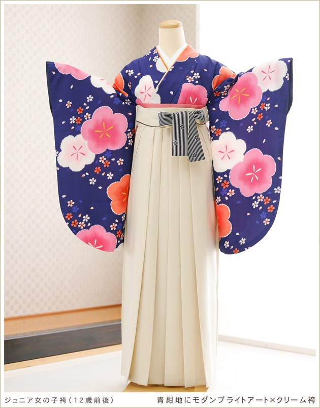 小学校卒業式 袴レンタル 小学生 女の子 joh5152 フルセット ジュニア