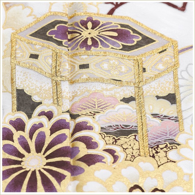 【杏ちゃん】裾引き　中振袖　紗袷　縮緬　舞台着物　身丈208　卵色地に薄物 杏ちゃん】裾引き 中振袖 紗袷 縮緬 舞台着物 身丈208 卵色地に