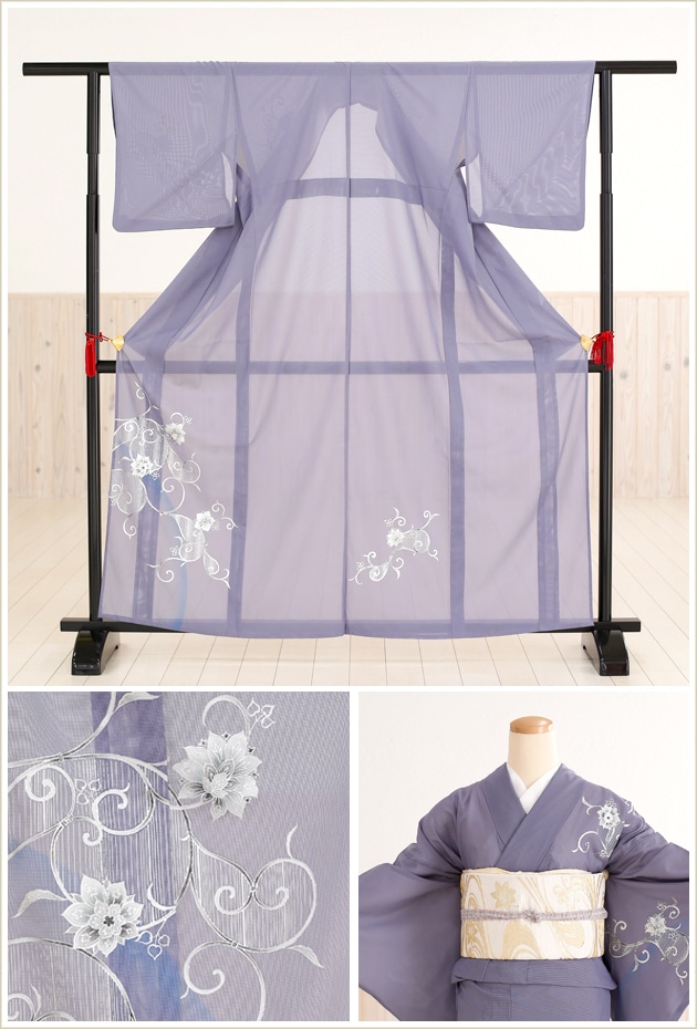 夏の訪問着★絽　セット rental-poem_sr5030-2