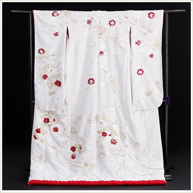 和装花嫁様 白無垢セット 白無垢 レンタル 檜扇花草文 NT-615 | 白無垢レンタル | | 花嫁