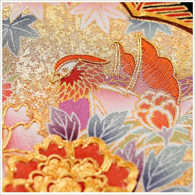 大きいサイズ 留袖レンタル th018 黒留袖レンタル 留め袖 結婚式「セ