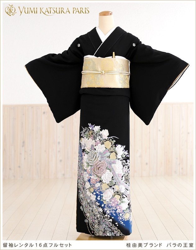YUMI KATSURA（ユミカツラ） 桂由美 留袖レンタル ts034-2 黒留袖