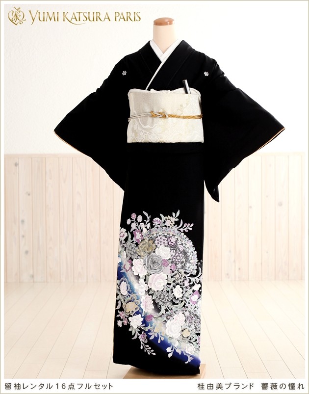 YUMI KATSURA（ユミカツラ） 桂由美 留袖レンタル ts054 フルセット 黒