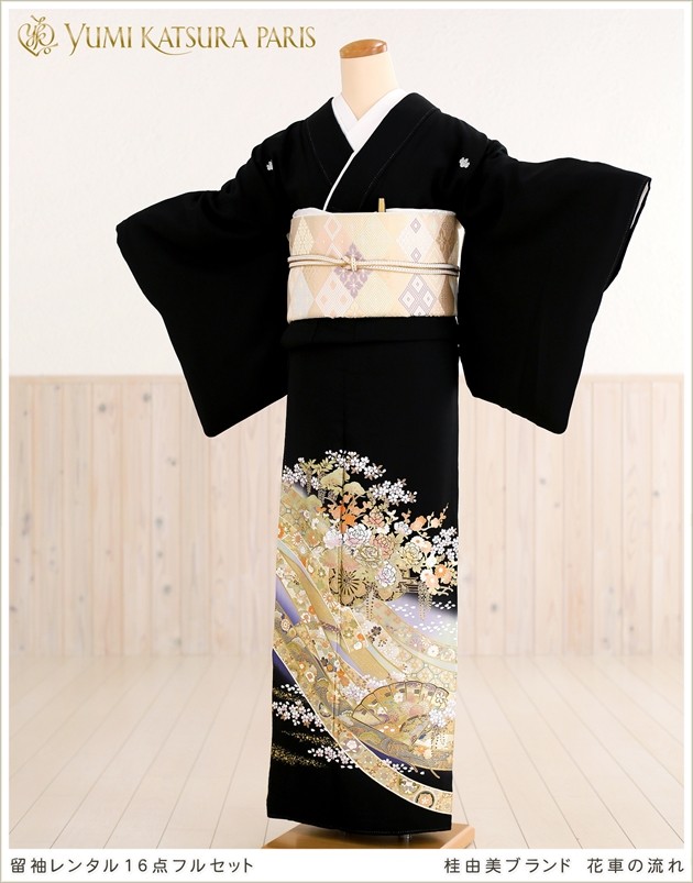 YUMI KATSURA 桂由美 留袖レンタル ts114 結婚式 黒留袖 母親