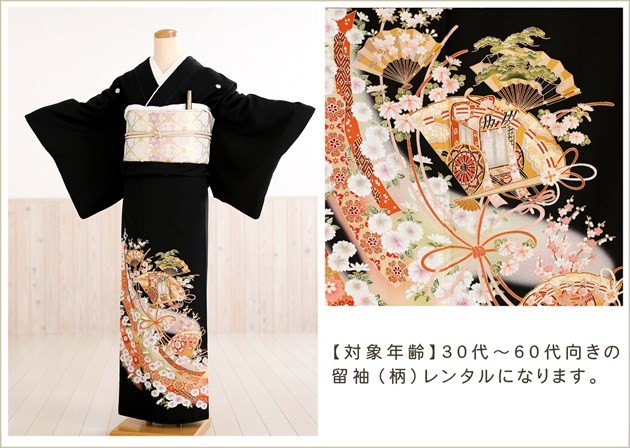 留袖　 友禅 黒留袖 No.CA-0543-Sサイズのレンタル｜きもの365