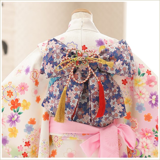 7歳 女の子 七五三 感動楽チャック着物レンタル zj7001「チャックを