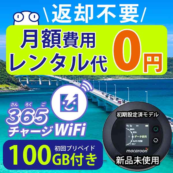 ネオチャージWi-Fi設定済100ギガ付きポケットWiFi - PC周辺機器