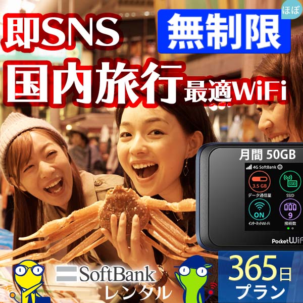 ポケットwifi wifi レンタル レンタルwifi wi-fiレンタル ポケットwi-fi 1年 365日 softbank ソフトバンク 大容量 モバイルwi-fi ワイファイ ルーター 501hw