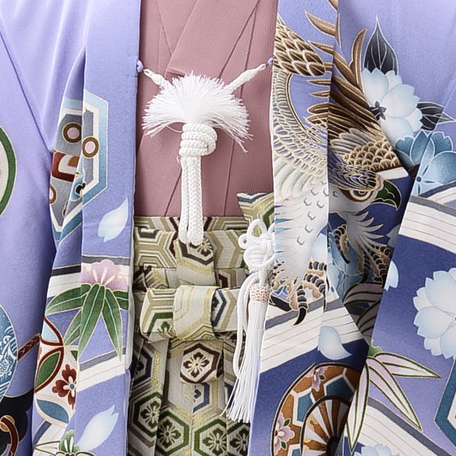 七五三 着物 5歳 6歳 男の子 レンタル 正統派 おりびと 薄紫 ピンク ベージュ 0167 |  | 04