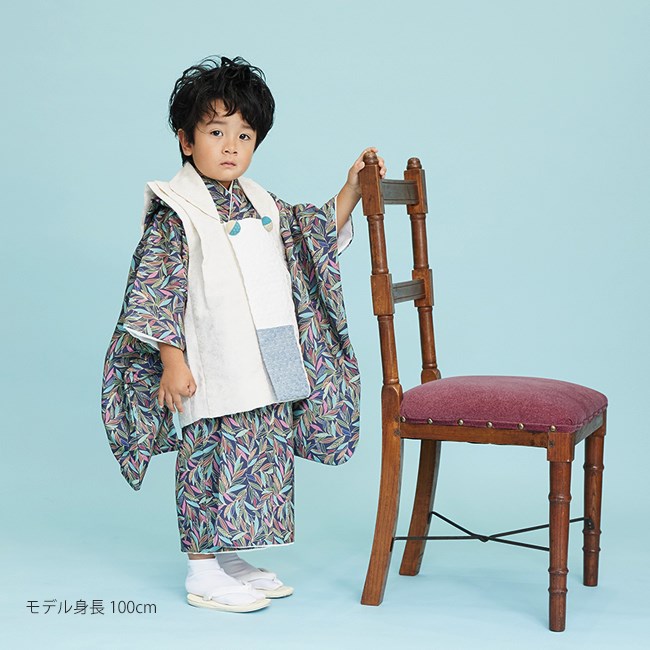 七五三 男の子 被布 3歳 着物 レンタル モダン おうるび TERAS