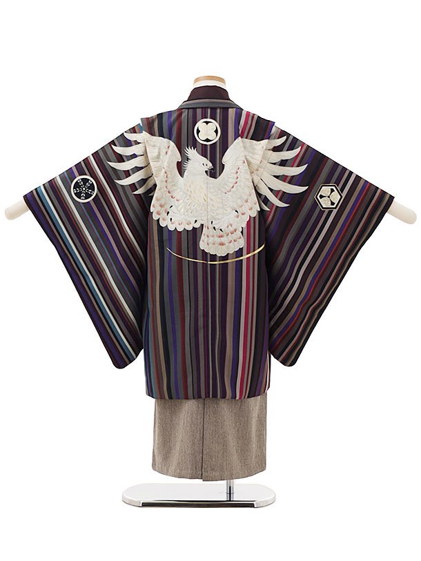 七五三 着物 5歳 男の子 レンタル モダン シュセット ブランド