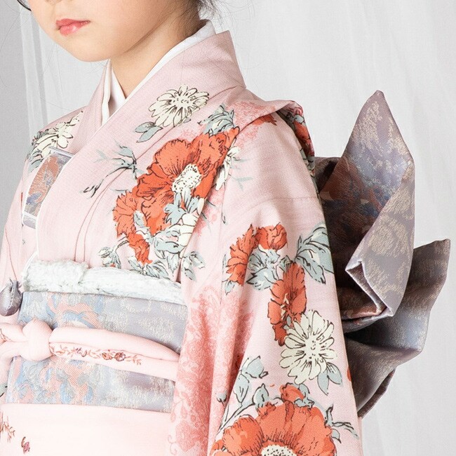 七五三 レンタル 7歳 着物 フルセット 女の子 ナチュラル ジル