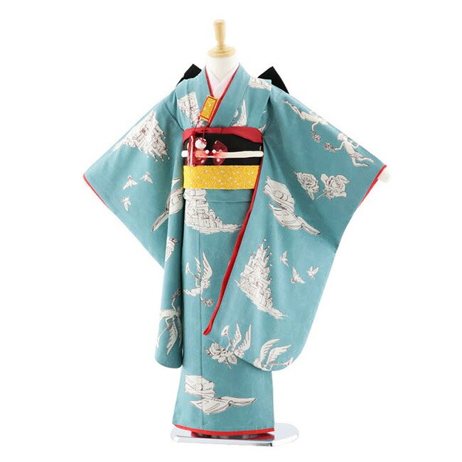 モダンアンテナ 七五三 7歳 着物 女の子 レンタル モダン 天使とお城