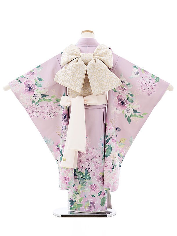 七五三7歳‼️着物新品未使用タグつき❤️可愛いピンク御所車花々金彩