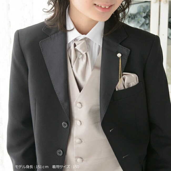 七五三 結婚式 男の子スーツセット こどもフォーマル服 靴セット 男児タキシード CBOY-01B シャンパンベージュ 90 95 100 110 120 130 140 150 160 子供 発表会の画像