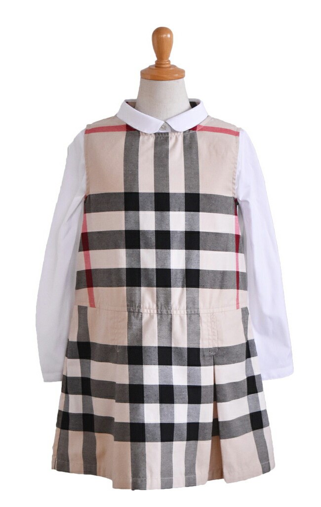 フォーマル子供服 靴セット バーバリー Burberry 女の子フォーマルセットアップ bu001 カーディガン ブラウス ジャンパースカート 女児  120