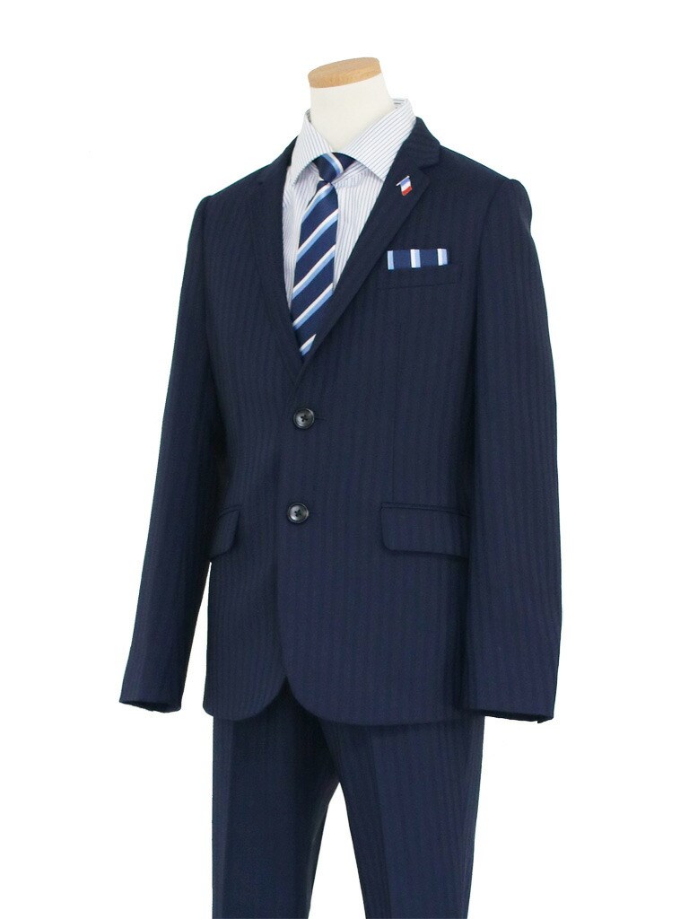 小学生発表会スーツ フォーマル子供服 子供スーツ 靴セット ELLE スリムスーツ ネイビー aby015 フォーマル 男の子 シャツ パンツ 150 160 170 |  | 02
