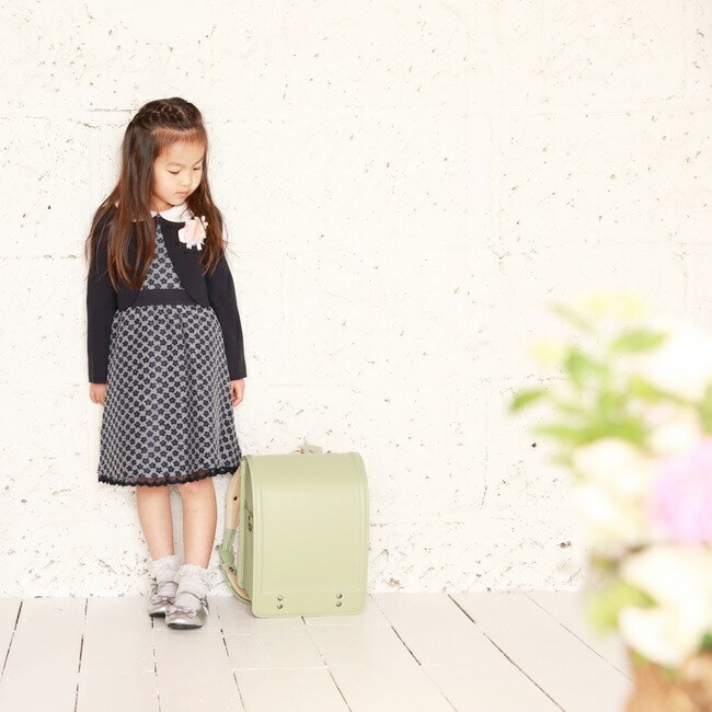 フォーマル子供服 靴セット ボレロ+花柄刺繍ワンピースのセット