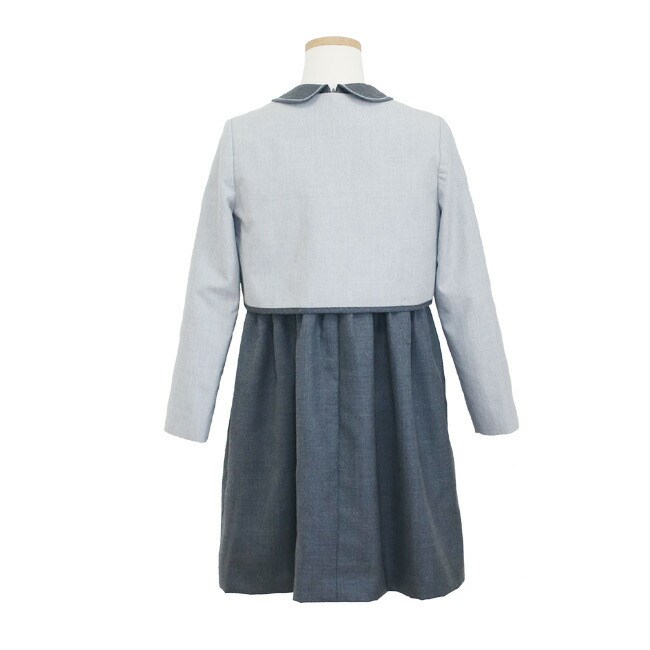 入学式 靴セット ミキハウス 子供スーツレンタル フォーマル子供服 MIKIHOUSE 女の子フォーマル セット 半袖ワンピース 女児 130 結婚式 写真撮影 gt029の画像