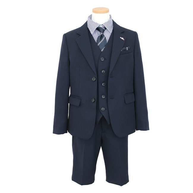 入学式 男の子 服装 卒業式 3月4月ご利用 入学式 スーツ 男の子 レンタル 110 120 130 紺 aby060の画像