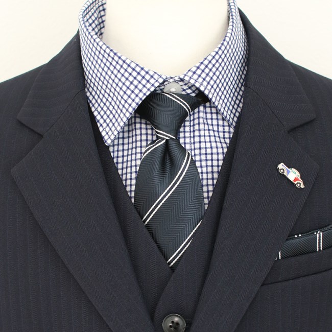 入学式 男の子 服装 卒業式 3月4月ご利用 入学式 スーツ 男の子 レンタル 110 120 130 紺 aby060の画像