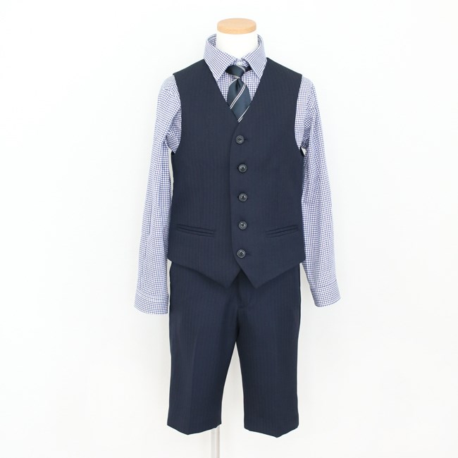 入学式 男の子 服装 卒業式 3月4月ご利用 入学式 スーツ 男の子 レンタル 110 120 130 紺 aby060の画像