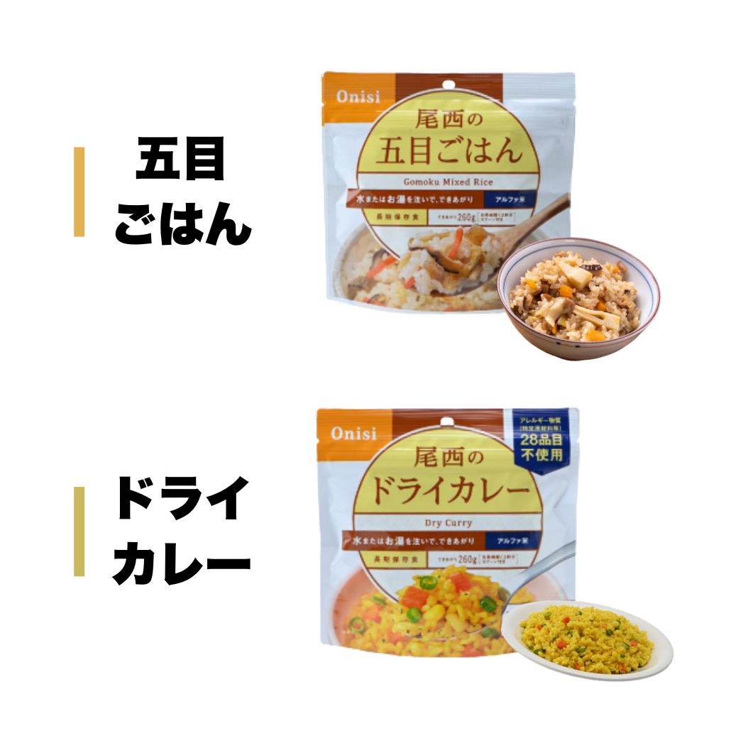 尾西食品 非常食セット 家族4人 3日分 防災食 36食 アルファ米 5年長期