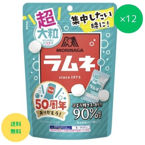 超大粒ラムネ 森永製菓 60g×12個｜rento-store