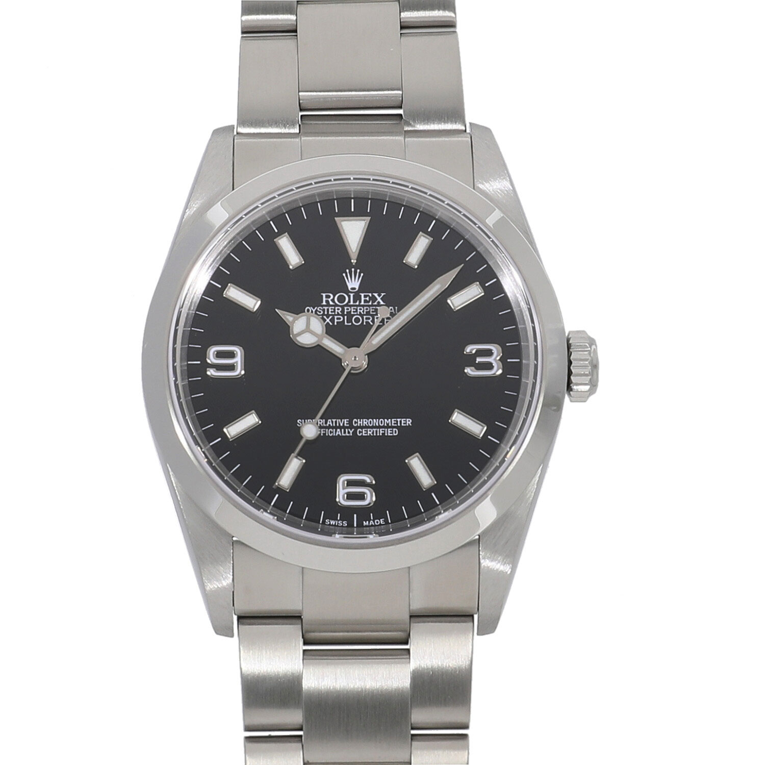 ロレックス エクスプローラー I 114270 ブラック メンズ 中古 送料無料 腕時計