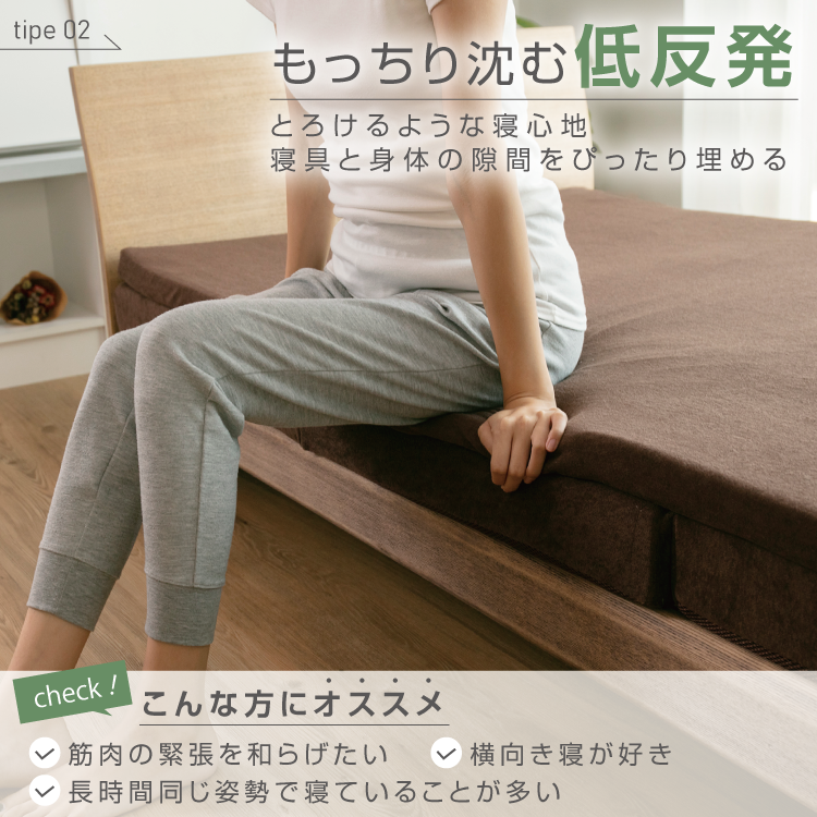 低反発 マットレストッパー セミダブル 117×195cm 厚さ4cm 抗菌