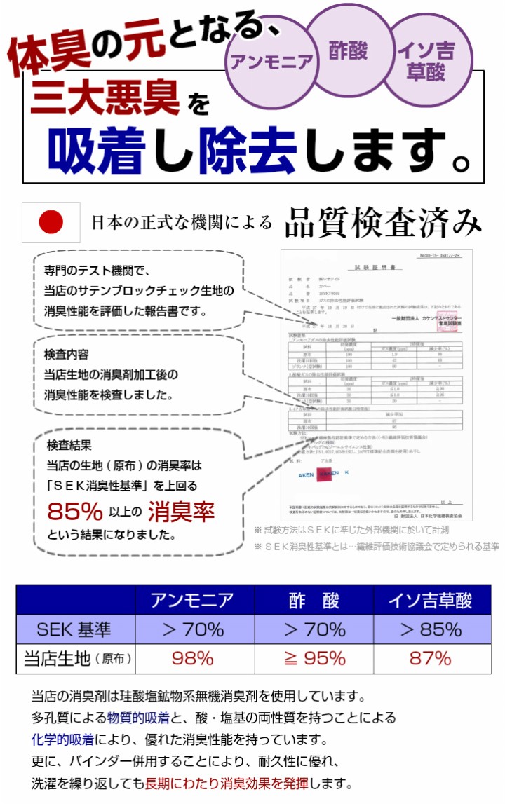 消臭証明書