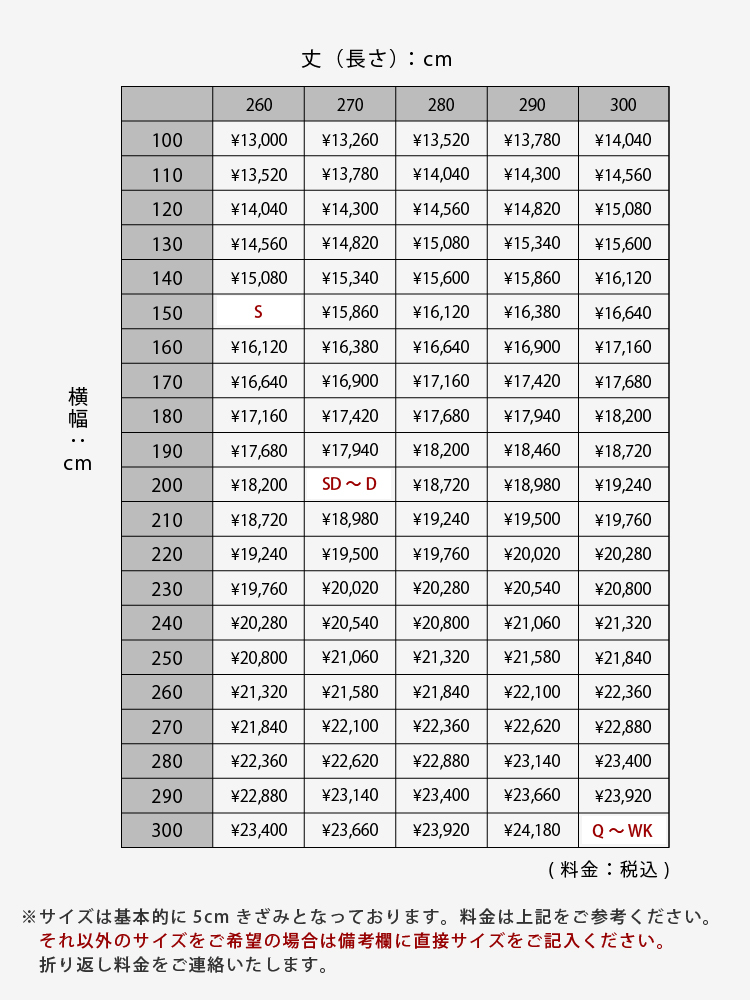 料金表2