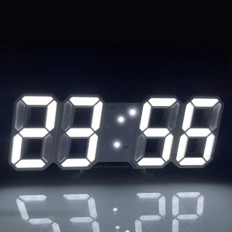 デジタル置き時計 自動調光 スタンド付き 多機能 時計 デジタル時計 置き時計 掛け時計 目覚まし時計｜reowide2｜03