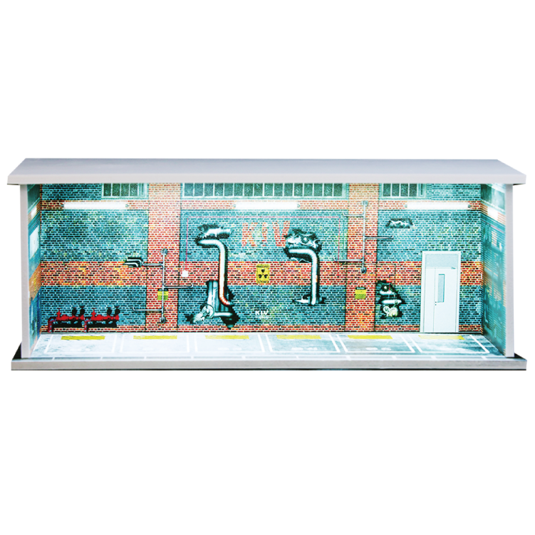 カスタム ジオラマ 1:64 7 ELEVENライトとケース付き G・FANS 1/64 ジオラマシリーズ 7-11 セブンイレブン＋駐車場セット