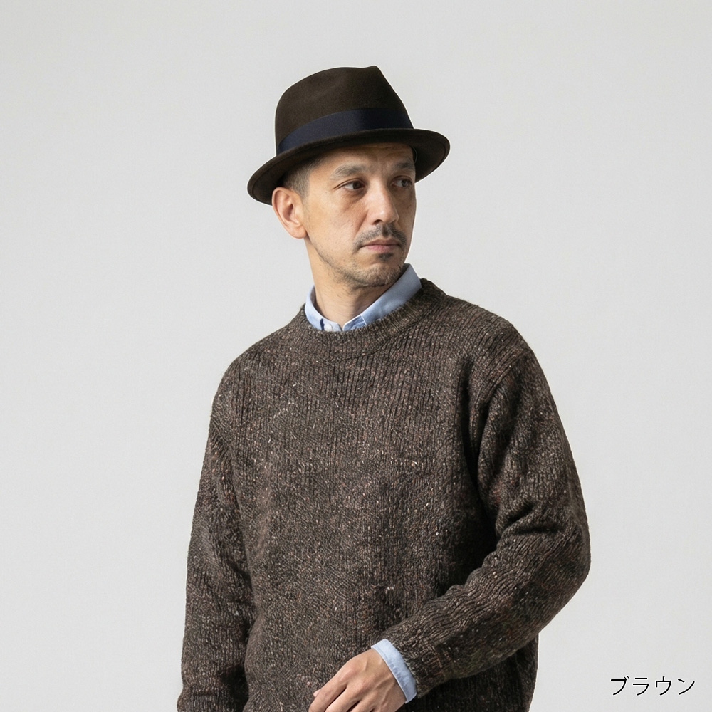 DRAGON HAT ドラゴンハット 日本製 ウールフェルト ティアドロップ ショートブリム 短いつば 中折れハット メンズ 秋冬 M-16235101 |  | 06