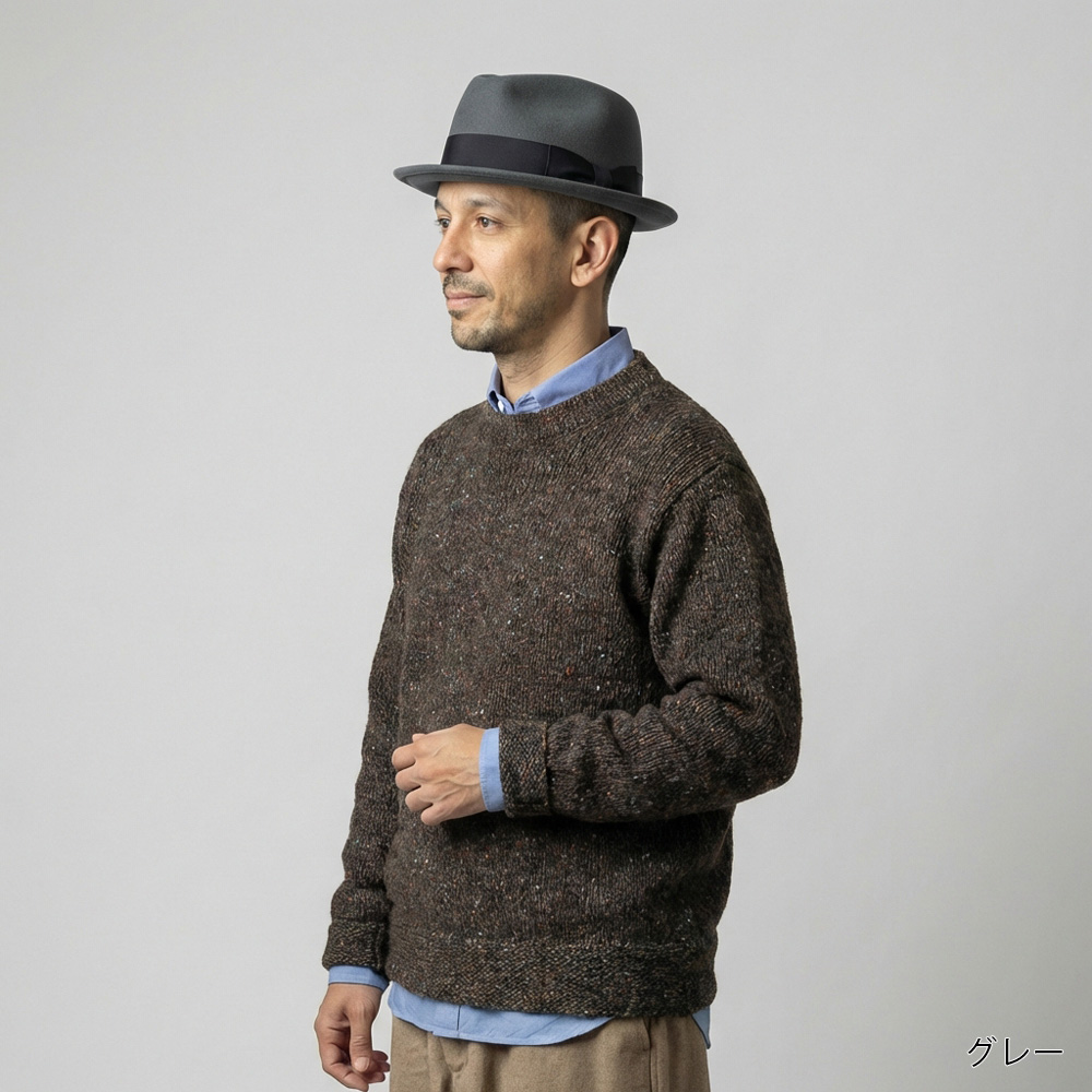 DRAGON HAT ドラゴンハット 日本製 ウールフェルト ティアドロップ ショートブリム 短いつば 中折れハット メンズ 秋冬 M-16235101 |  | 05