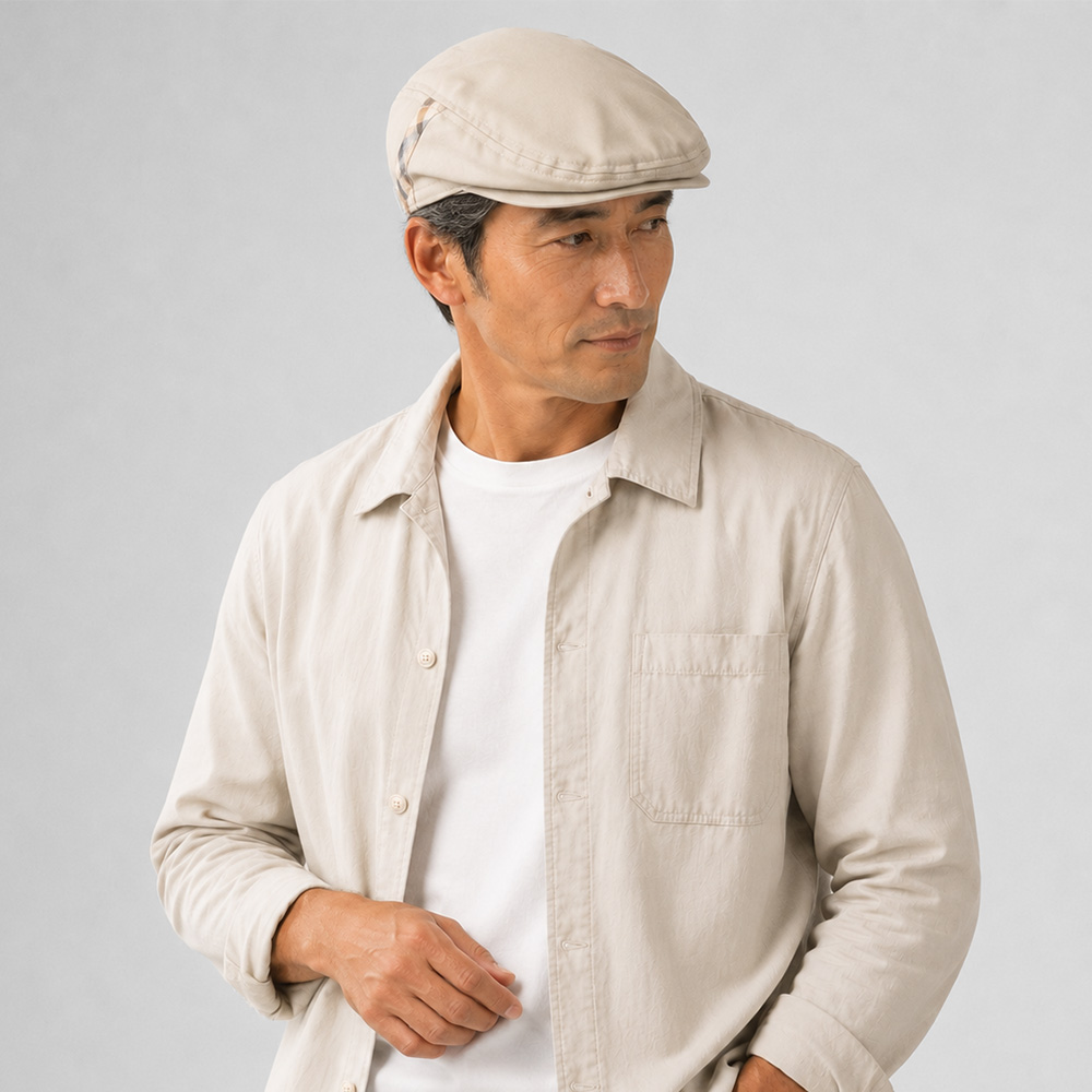 DAKS ダックス スタンダード ハンチング メンズ ベージュ 撥水 速乾 UV対策 日本製 サイズ調節 M-39132224 | DAKS | 03