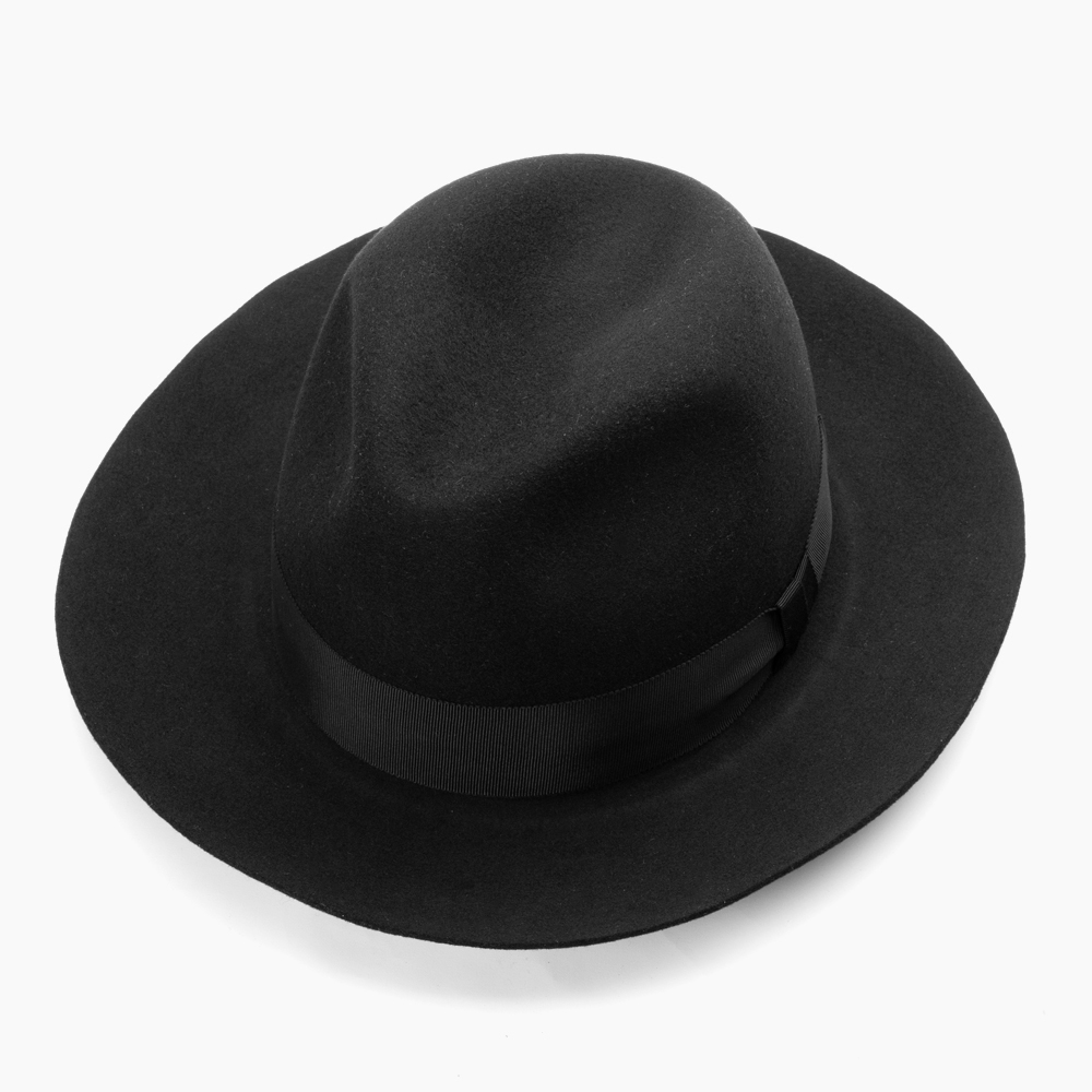 ハット つば広ハット メンズ 秋冬 中折れ帽子 フェルトハット 中折れ