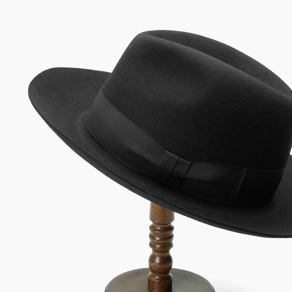 ハット つば広ハット メンズ 秋冬 中折れ帽子 フェルトハット 中折れ