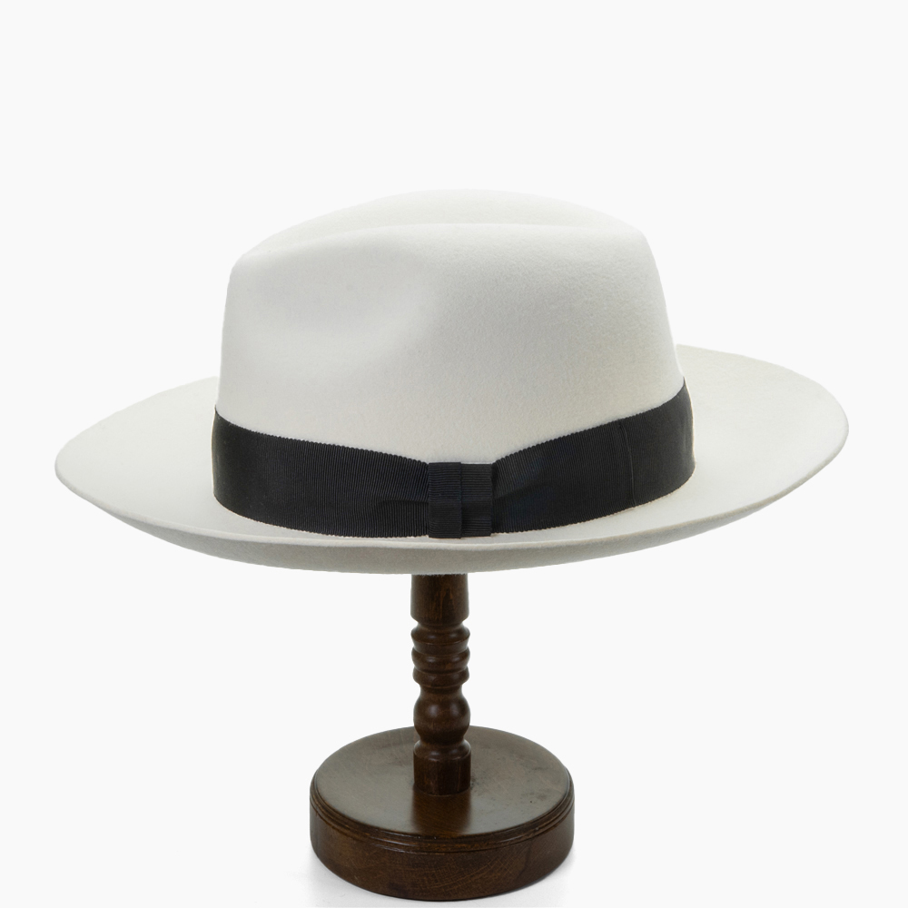 帽子 ハット つば広ハット メンズ レディース 中折れハット 白 ホワイト 秋冬 ウール フェルトハット ブランド EDHAT エドハット 日本製 中折れ帽　M-16066400 |  | 06