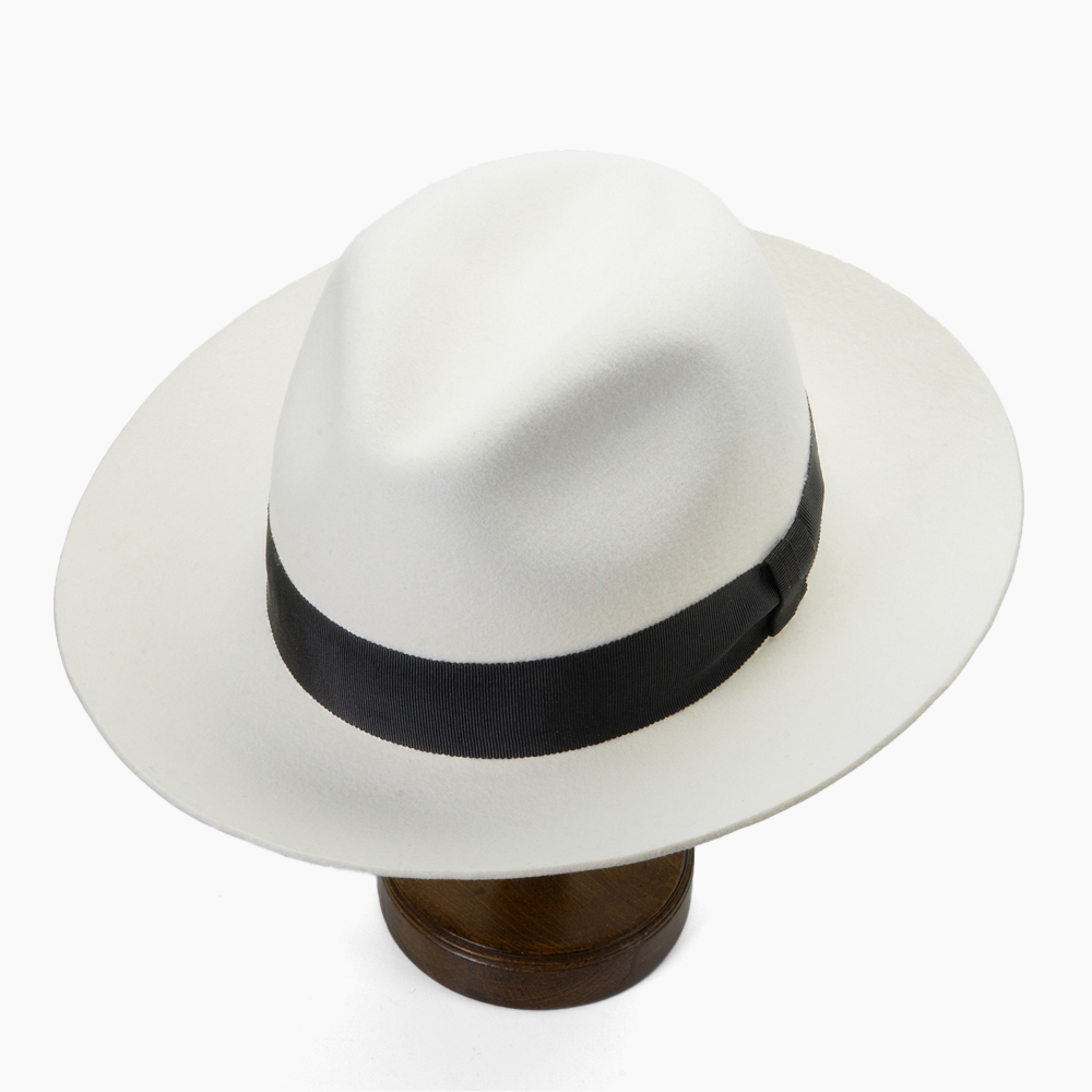 帽子 ハット つば広ハット メンズ レディース 中折れハット 白 ホワイト 秋冬 ウール フェルトハット ブランド EDHAT エドハット 日本製 中折れ帽　M-16066400 |  | 08
