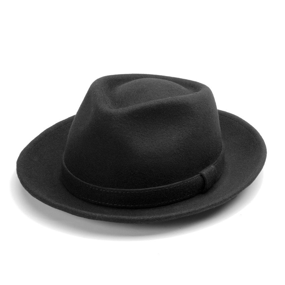 【日本製 EDHAT】中折れハット ウールフェルト 秋冬 メンズ ミドルブリム サイズ調節 大きいサイズ 小さいサイズ ブラック カーキ パープル レッド  M-16266445 |  | 01