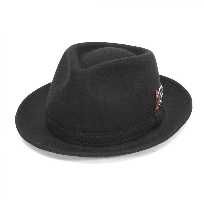 【日本製 EDHAT】中折れハット ウールフェルト 秋冬 メンズ ミドルブリム サイズ調節 大きいサイズ 小さいサイズ ブラック カーキ パープル レッド  M-16266445 |  | 18