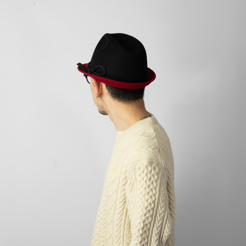 ウール フェルト チロリアンハット EDHAT エドハット メンズ 中折れ