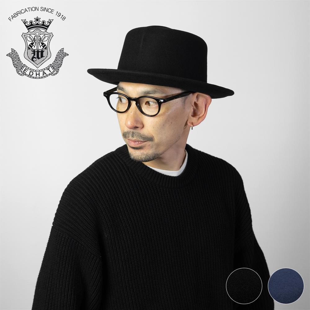 ハット 秋冬 メンズ レディース 帽子 オプティモ スジ入り ウール