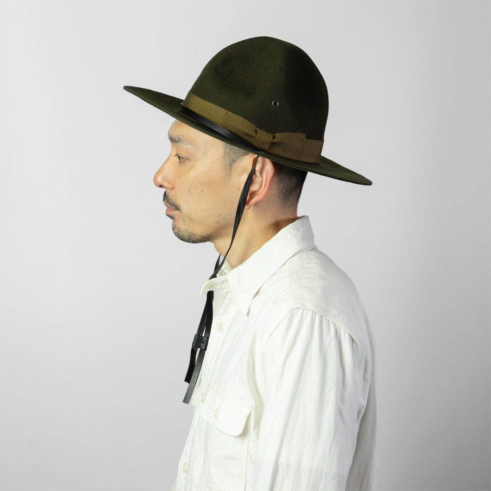 帽子 マウンテンハット 森林警備隊 つば 長い つば広 ハット メンズ