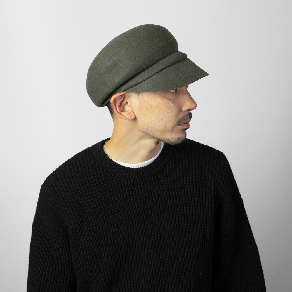 キャスケット メンズ レディース 秋冬 ウール 100％ フェルト 帽子