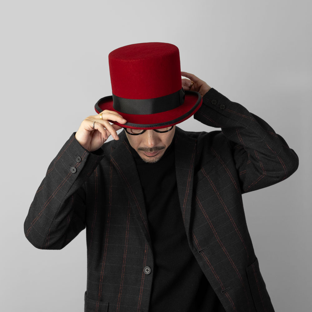 ディオール　ウール×シルク　ハット Christian Dior シルク混ウール フェルトハット